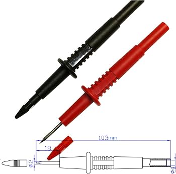 TestHelper Test Lead Set,4mm Banana Plug (TH-6-KIT) - Amazon.com